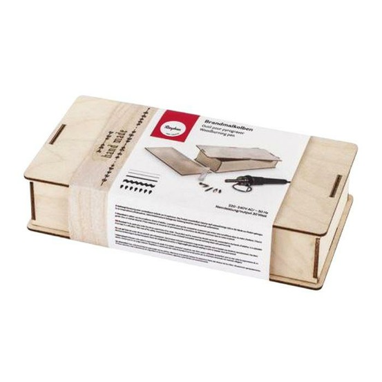 Coffret pyrograveur - boîte en bois