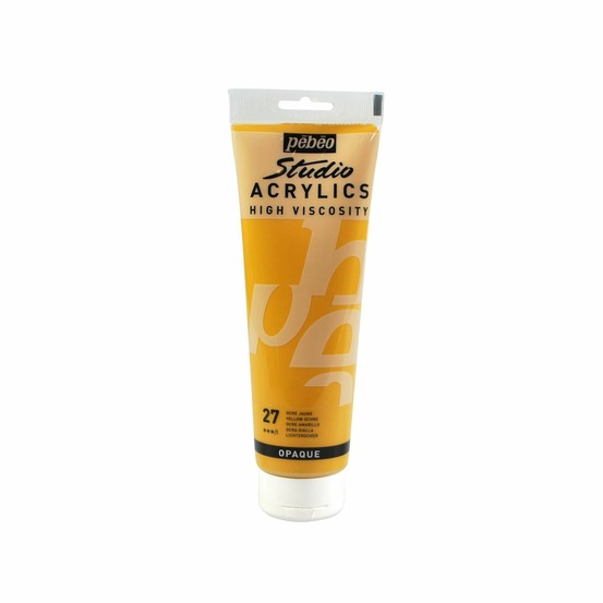 Peinture acrylique opaque - ocre jaune - 250 ml