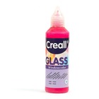 Peinture repositionnable pour vitres creall glass 80 ml - rose fluo