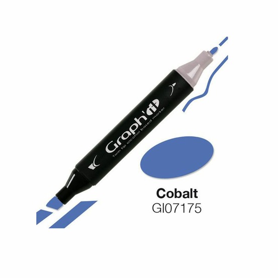 Marqueur graph'it à double pointe - cobalt
