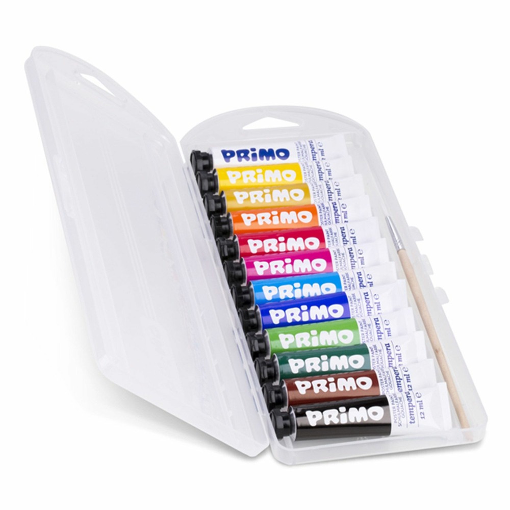 12 tubes de peinture gouache 12 ml