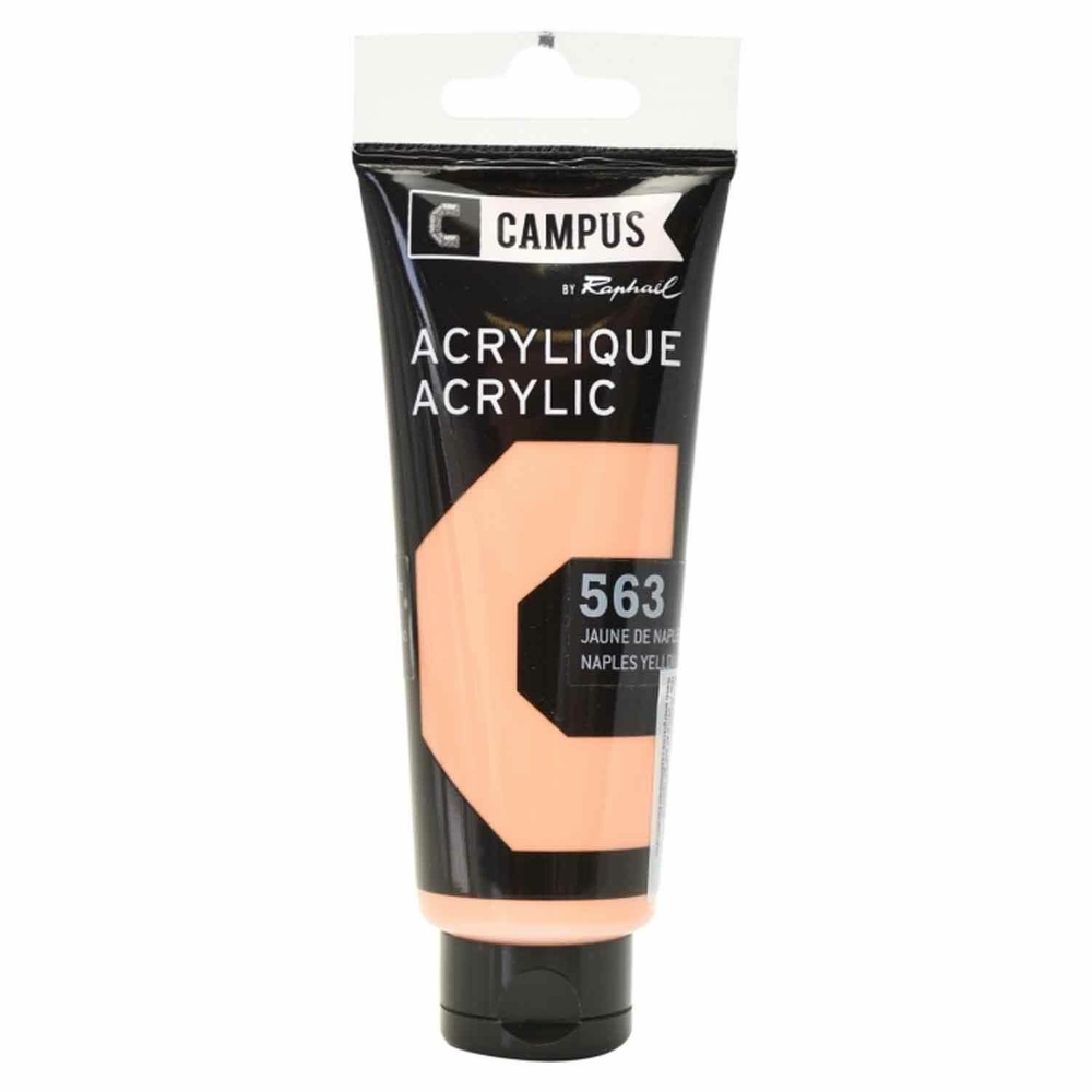 Peinture acrylique 100 ml - jaune de naples rouge n°563