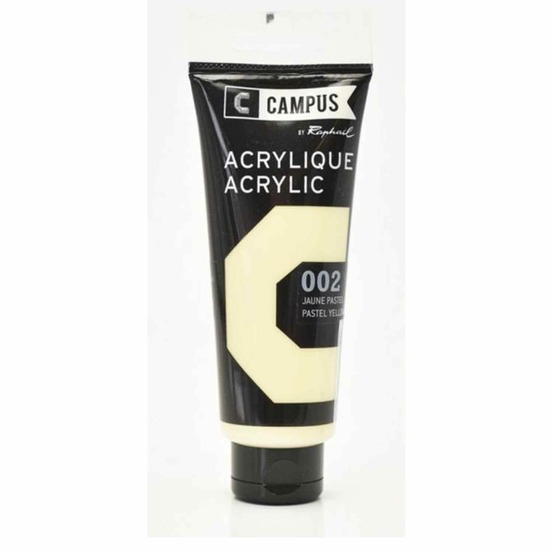 Peinture acrylique 100 ml - jaune pastel n°002