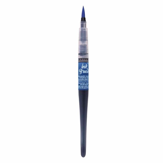 Pinceau à réservoir ink brush 6,5 ml - bleu de cobalt