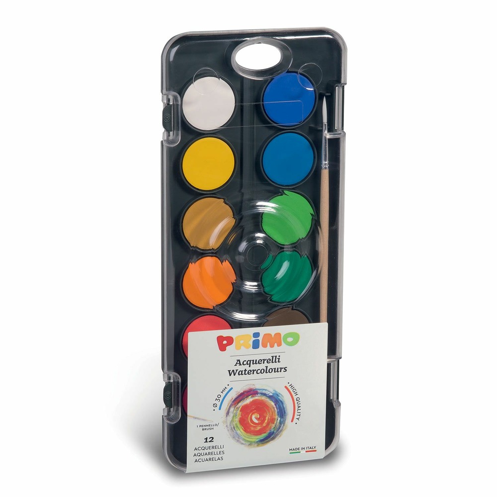 Palette d'aquarelle 12 godets ø 30 mm