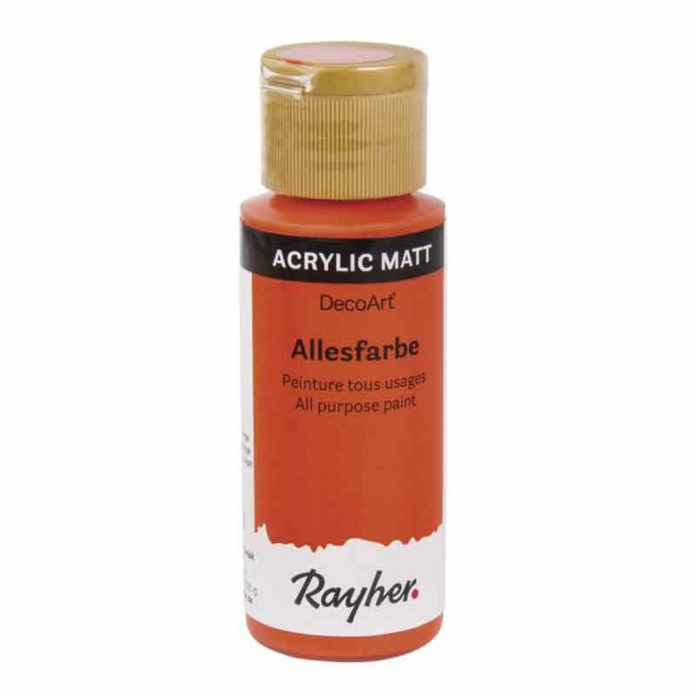 Peinture acrylique tous usages mat 59 ml - orange