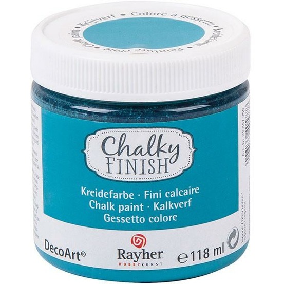 Peinture craie bleu lagon chalky finish