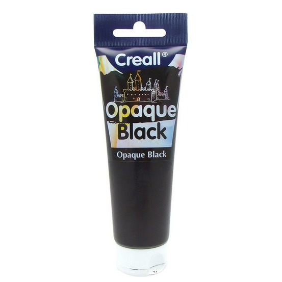 Peinture noire à gratter en tube - 120 ml creall