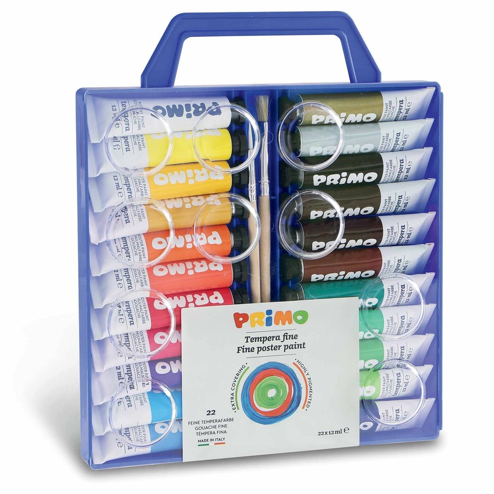 22 tubes de peinture gouache 12 ml