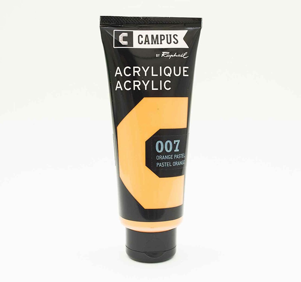 Peinture acrylique 100 ml - orange pastel n°007