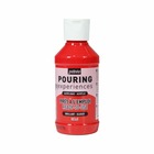 Peinture pouring acrylique brillante - rouge - 118 ml