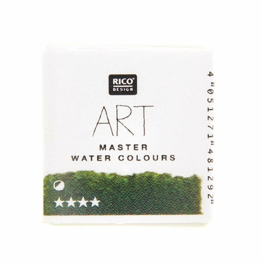 Peinture aquarelle - vert mousse - 1/2 godet