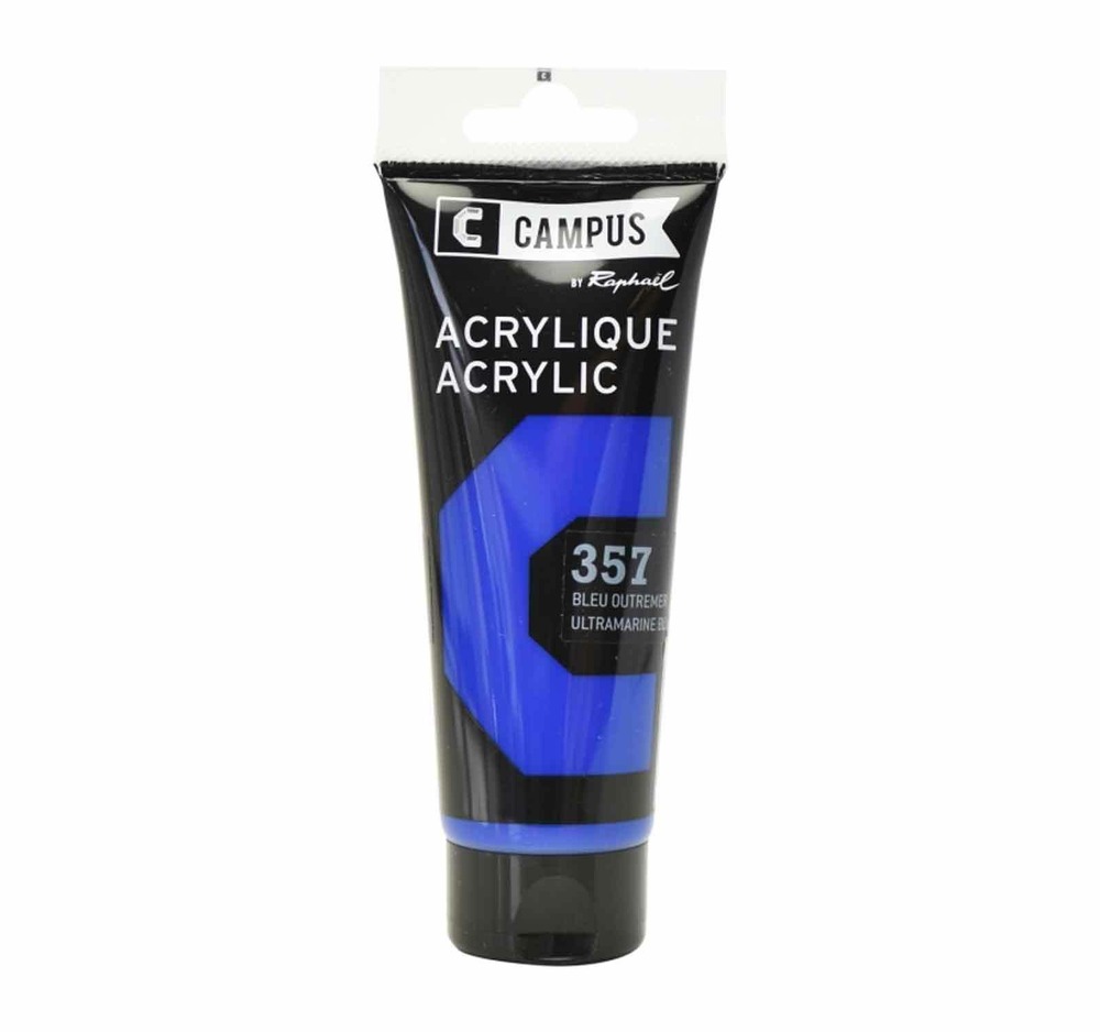 Peinture acrylique 100 ml - bleu outremer n°357