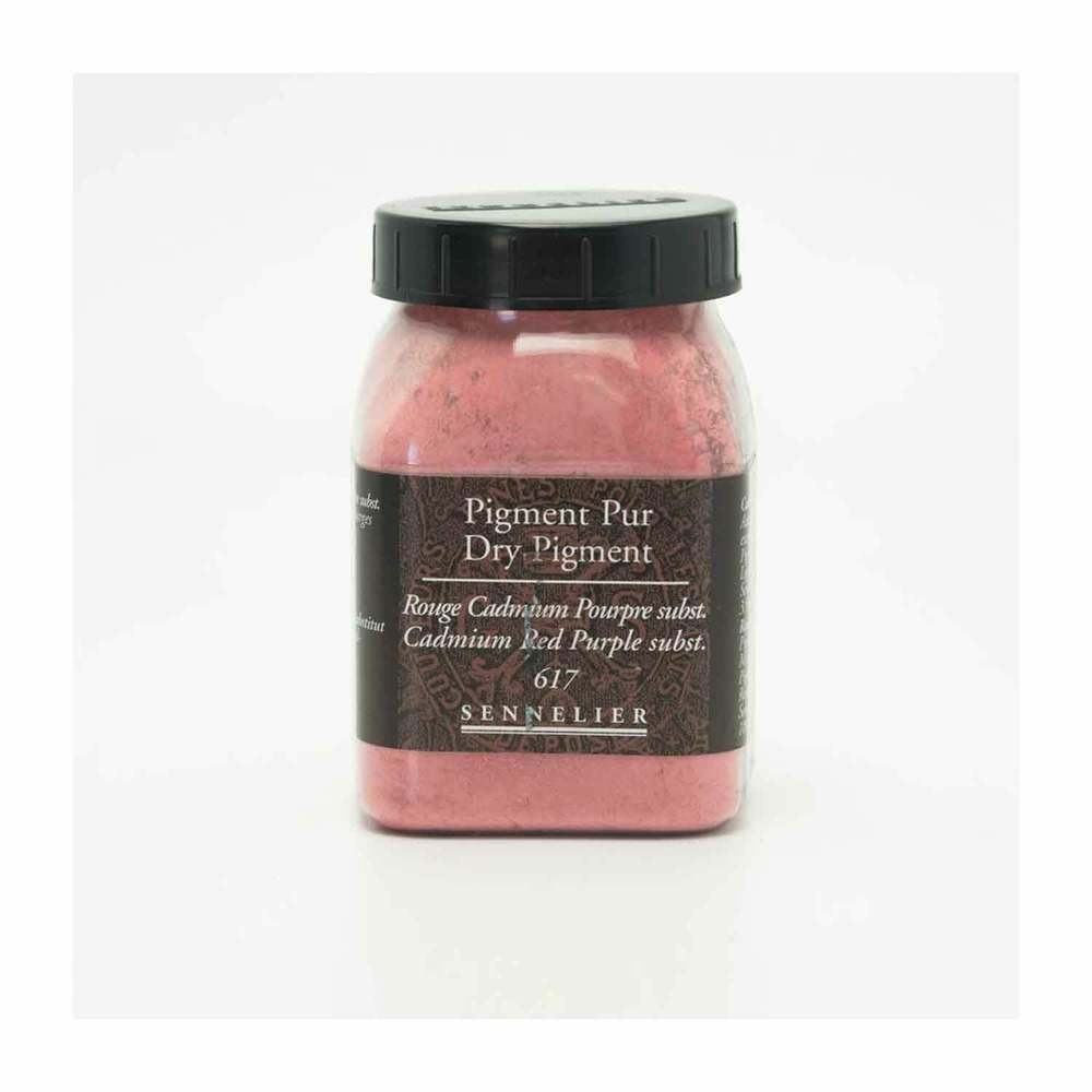 Pigment pour création de peinture - pot 100 g - rouge de cadmium pourpre substitut