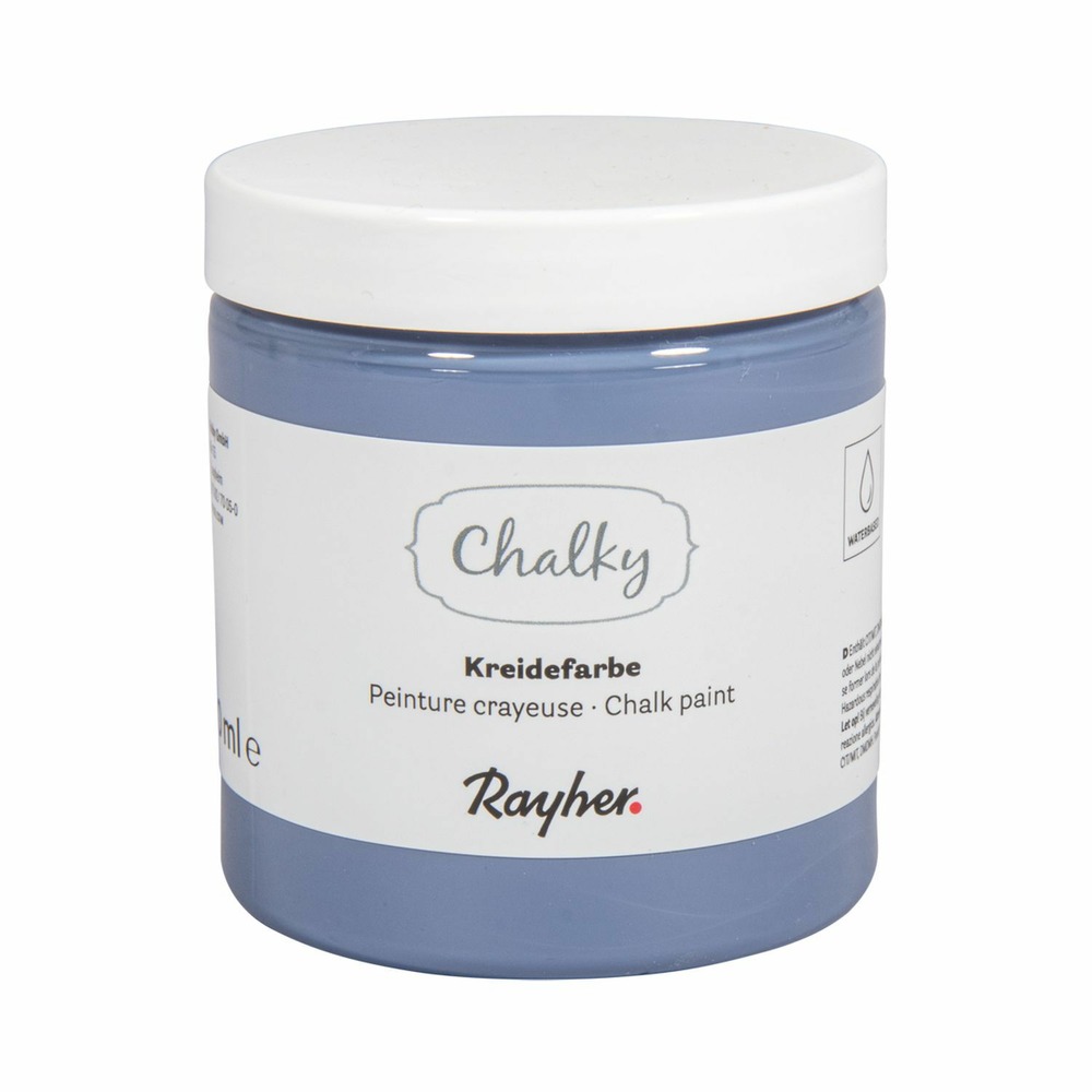 Peinture craie bleu-gris - chalky finish - 230 ml