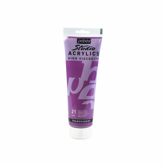 Peinture acrylique transparente - violet - 250 ml