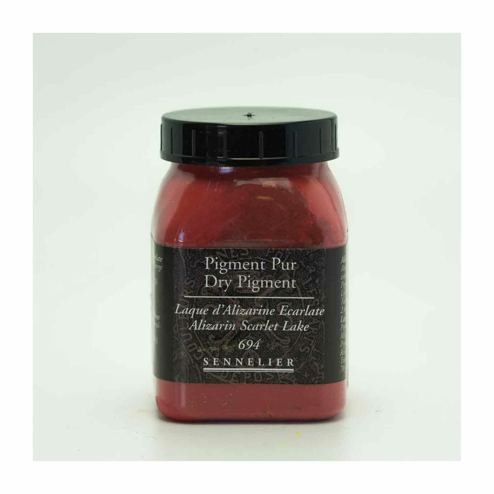 Pigment pour création de peinture - pot 70 g - laque d'alizarine écarlate