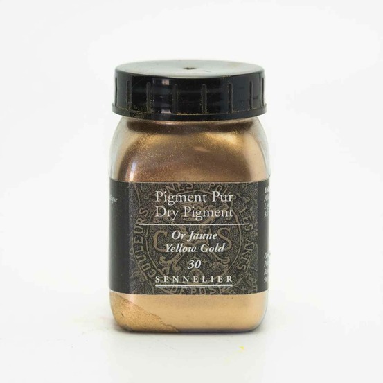 Pigment pour création de peinture - pot 90 g - doré