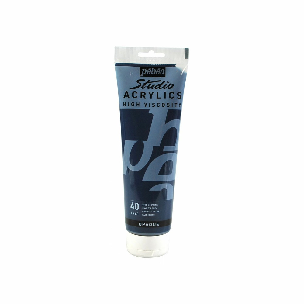 Peinture acrylique opaque - gris de payne - 250 ml
