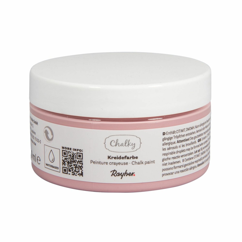 Peinture craie rose antique - chalky finish - 100 ml
