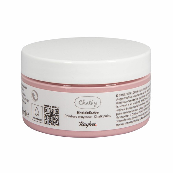 Peinture craie rose antique - chalky finish - 100 ml