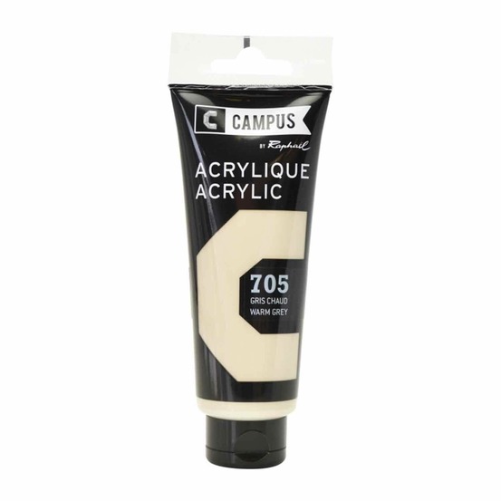 Peinture acrylique 100 ml - gris chaud n°705