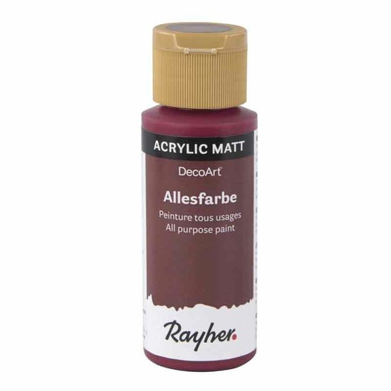 Peinture acrylique tous usages mat 59 ml - rouge royal