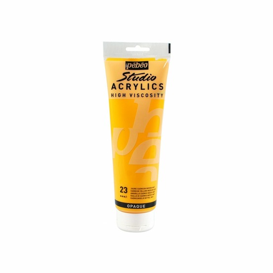 Peinture acrylique opaque - jaune - 250 ml