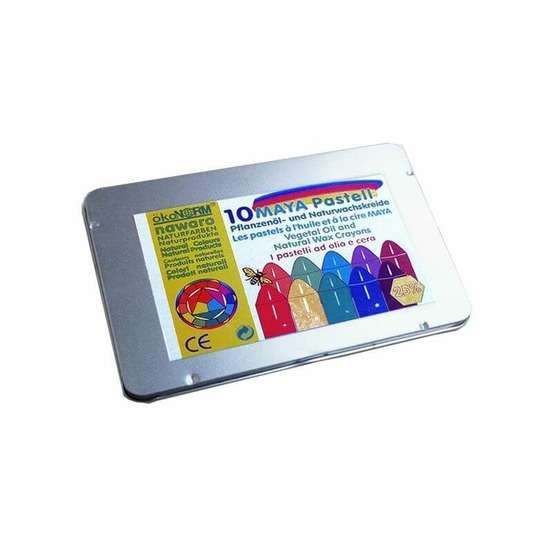 Boîte de 10 pastels à base de cire et d'huile - maya