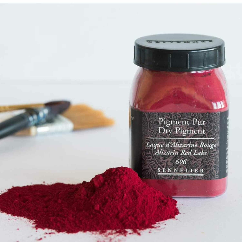 Pigment pour création de peinture - pot 60 g - laque d'alizarine rouge