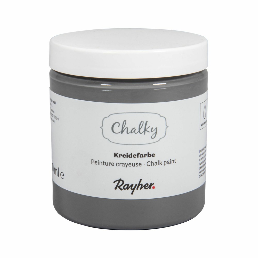 Peinture craie gris foncé - chalky finish - 230 ml