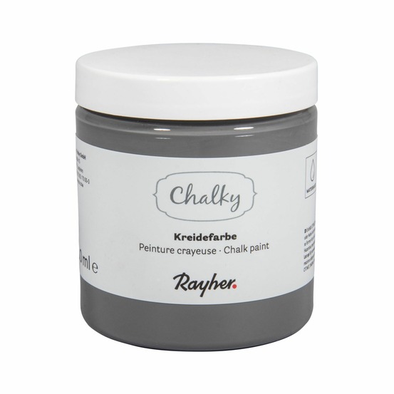 Peinture craie gris foncé - chalky finish - 230 ml