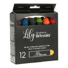 12 crayons de peinture à l'huile - couleurs primaires