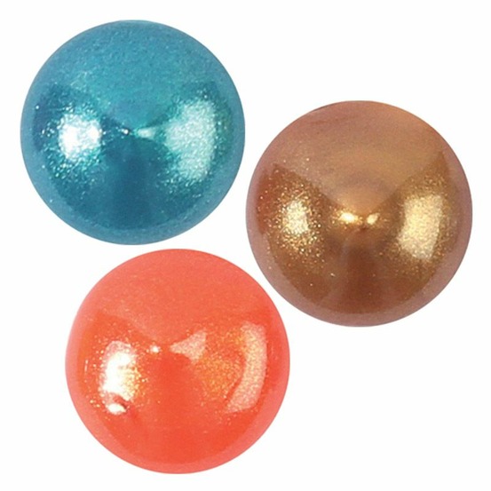 3 peintures nacrées slow & art 30 ml - or-bleu canard-orange