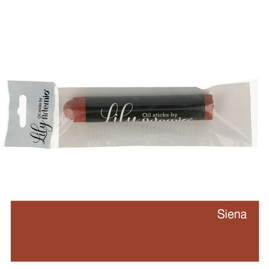 Pastel à l'huile - rouge foncé