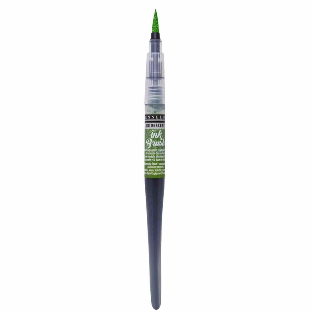 Pinceau à réservoir ink brush 6,5 ml - vert clair irisé
