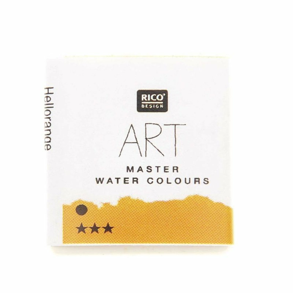 Peinture aquarelle - orange clair - 1/2 godet