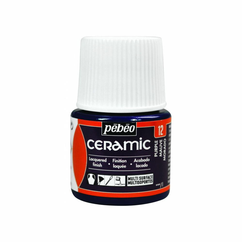 Peinture céramique et multi-surfaces - mauve - 45 ml
