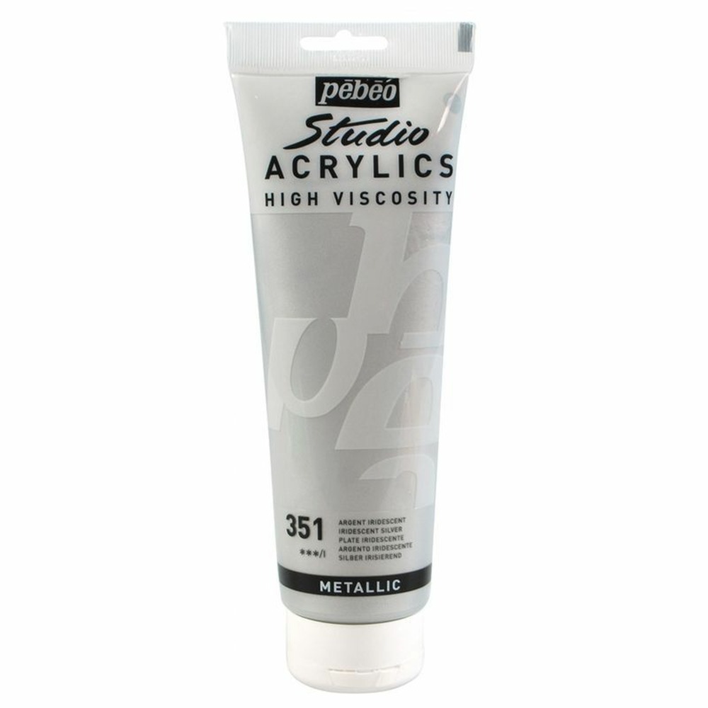 Peinture acrylique métallique - argent - 250 ml