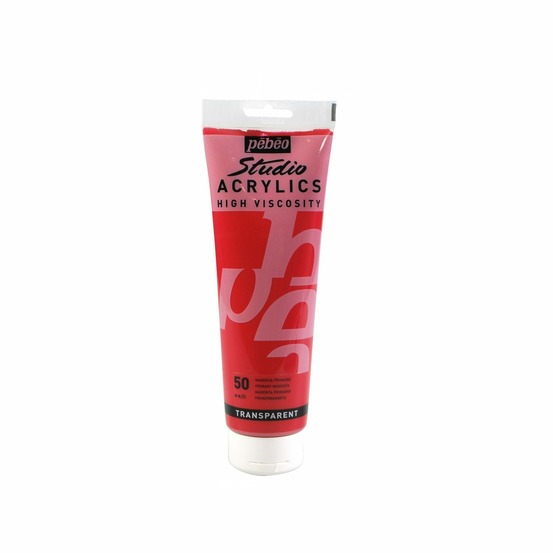 Peinture acrylique transparente - magenta - 250 ml