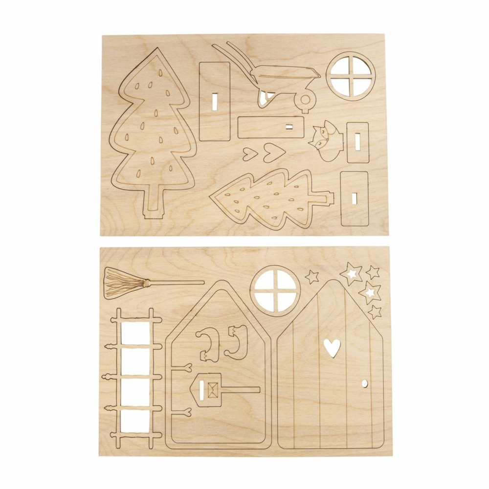 Mini scène de noël à monter 24 pièces