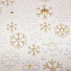 Stickers mousse 3d - flocons de neige dorés