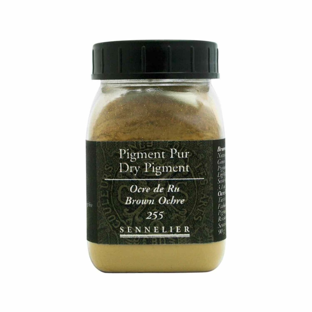 Pigment pour création de peinture - pot 90 g - ocre de ru