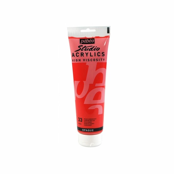 Peinture acrylique opaque - rouge - 250 ml