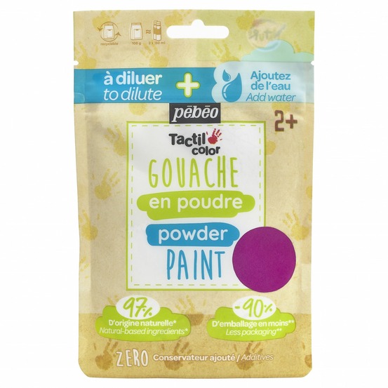 Gouache en poudre - 100 g - rose