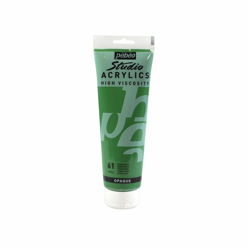 Peinture acrylique opaque - terre verte - 250 ml