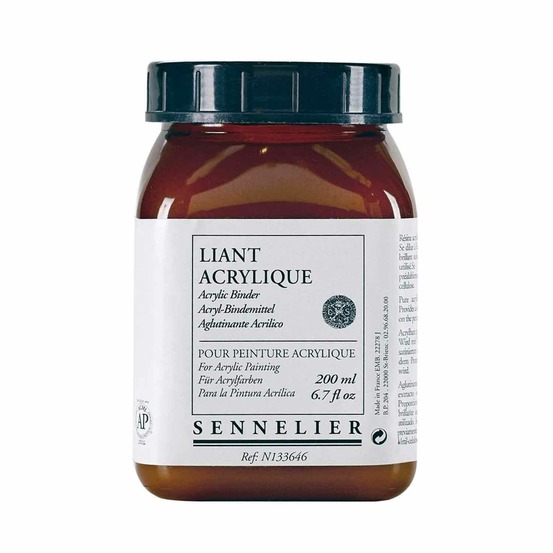 Liant de broyage acrylique 200 ml