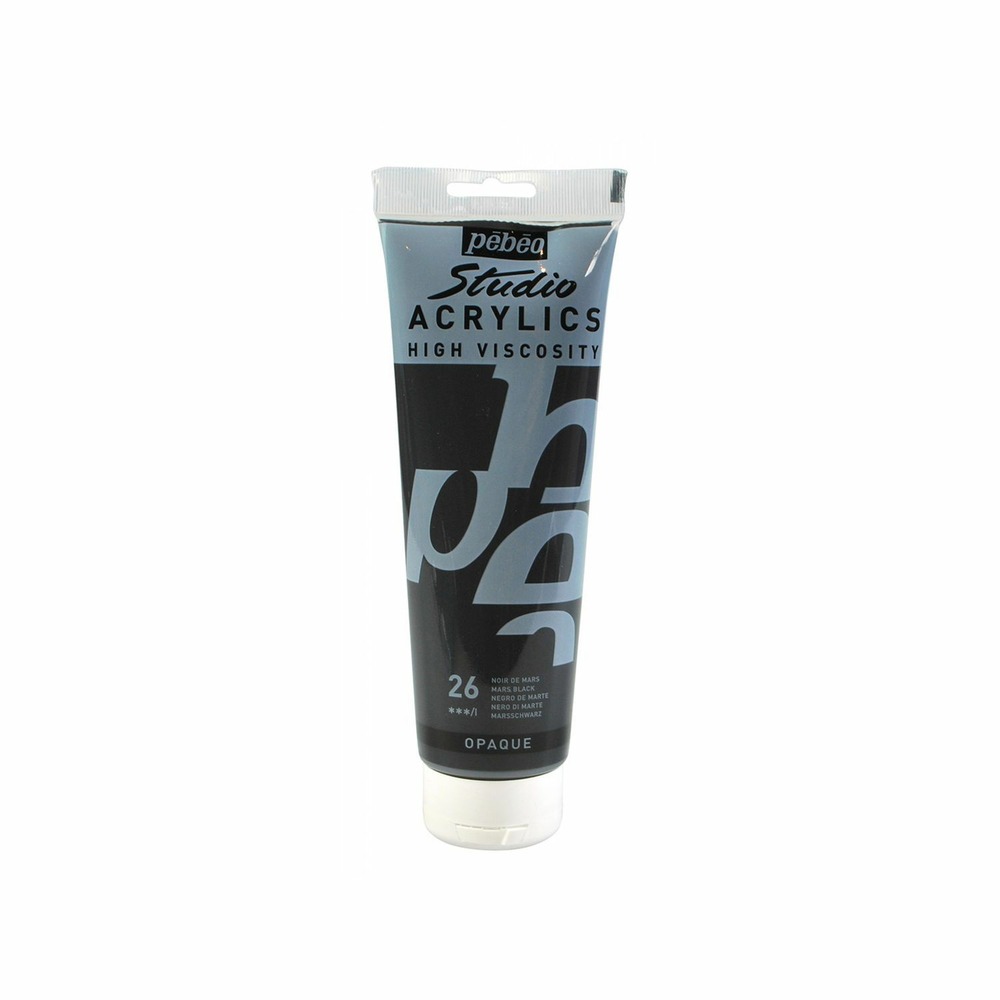 Peinture acrylique opaque - noir - 250 ml