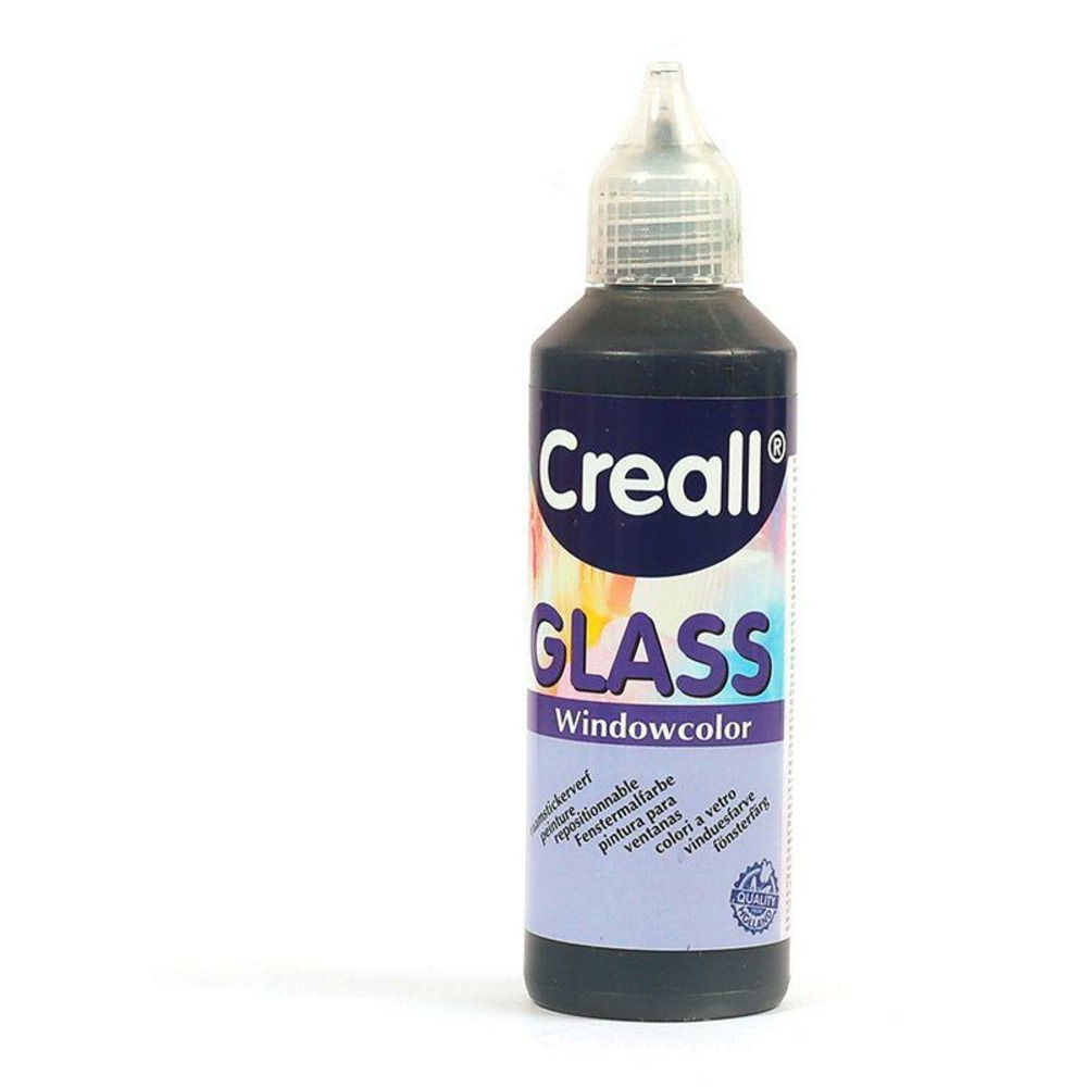 Peinture repositionnable pour vitres creall glass 80 ml - noir