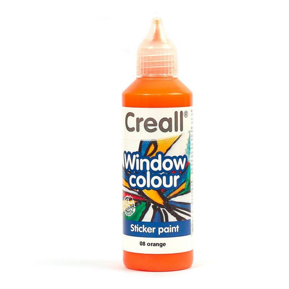 Peinture repositionnable pour vitres creall glass 80 ml - orange